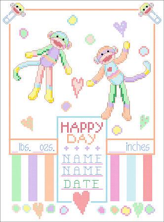 Baby Monkey Birth Announcement